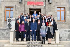 Yeni Başkan ve meclisten Vali Seymenoğlu ziyareti