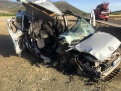 Isparta’da yolcu otobüsü ile hafif ticari araç çarpıştı: 1 ölü